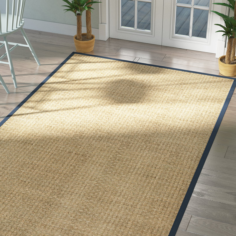 Beachcrest Home Richmond Bamboo Slat/Seagrass Natural Area Rug